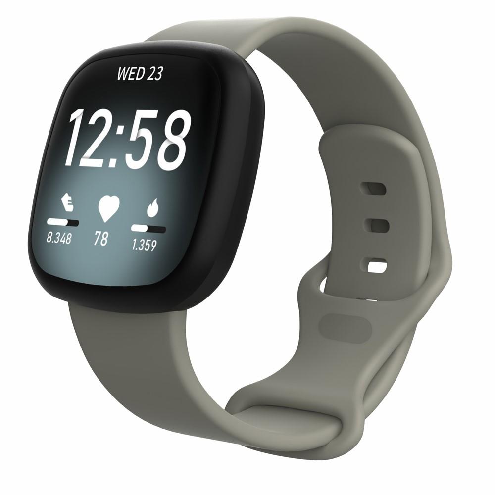 Fitbit Versa 3/Sense Armband aus Silikon Grau