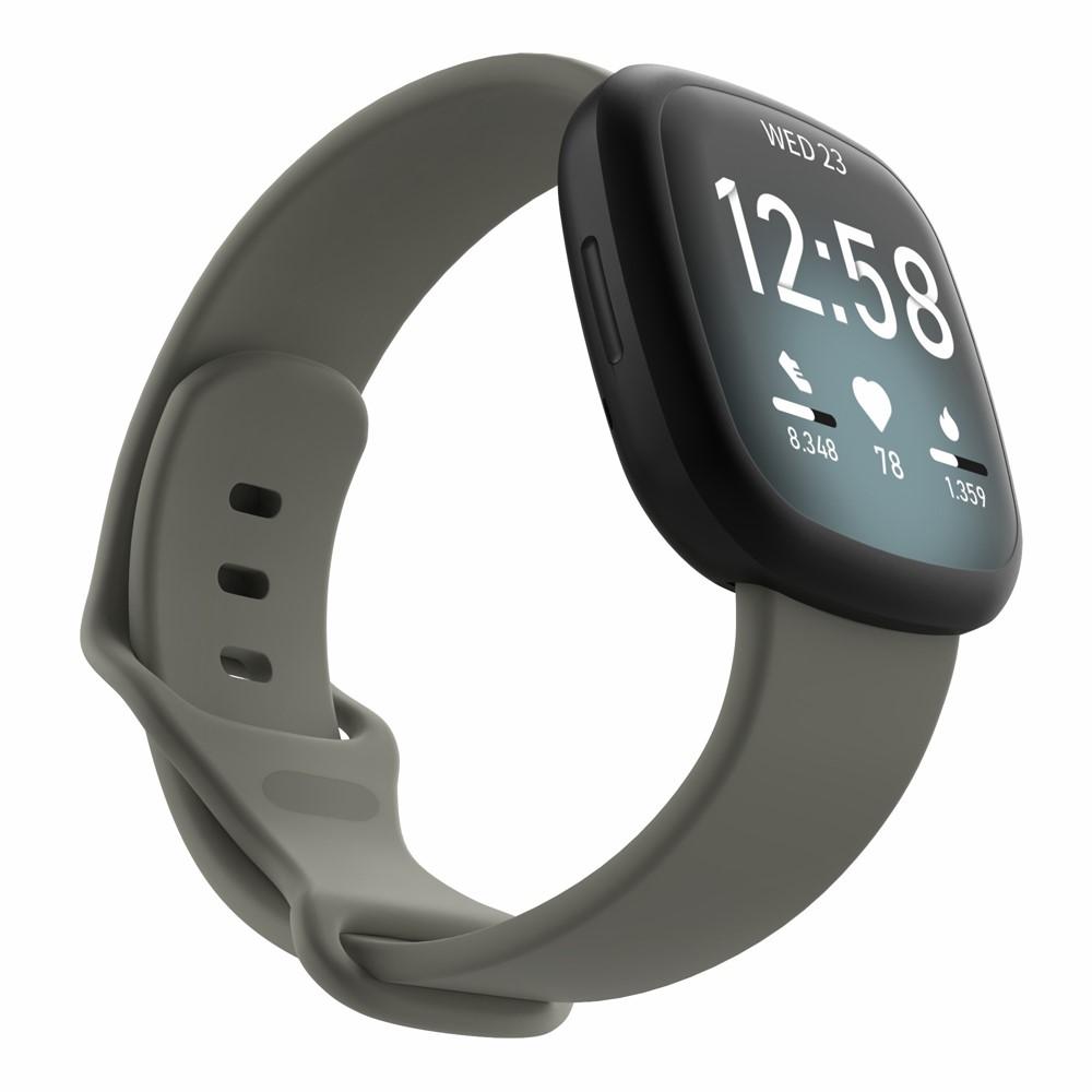 Fitbit Versa 3/Sense Armband aus Silikon Grau