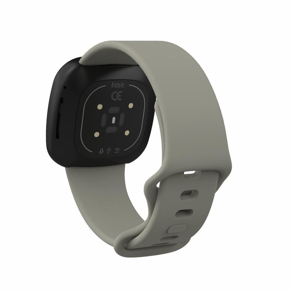 Fitbit Versa 3/Sense Armband aus Silikon Grau