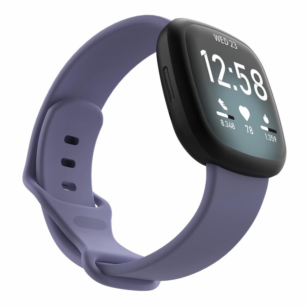 Fitbit Versa 3/Sense Armband aus Silikon Lila