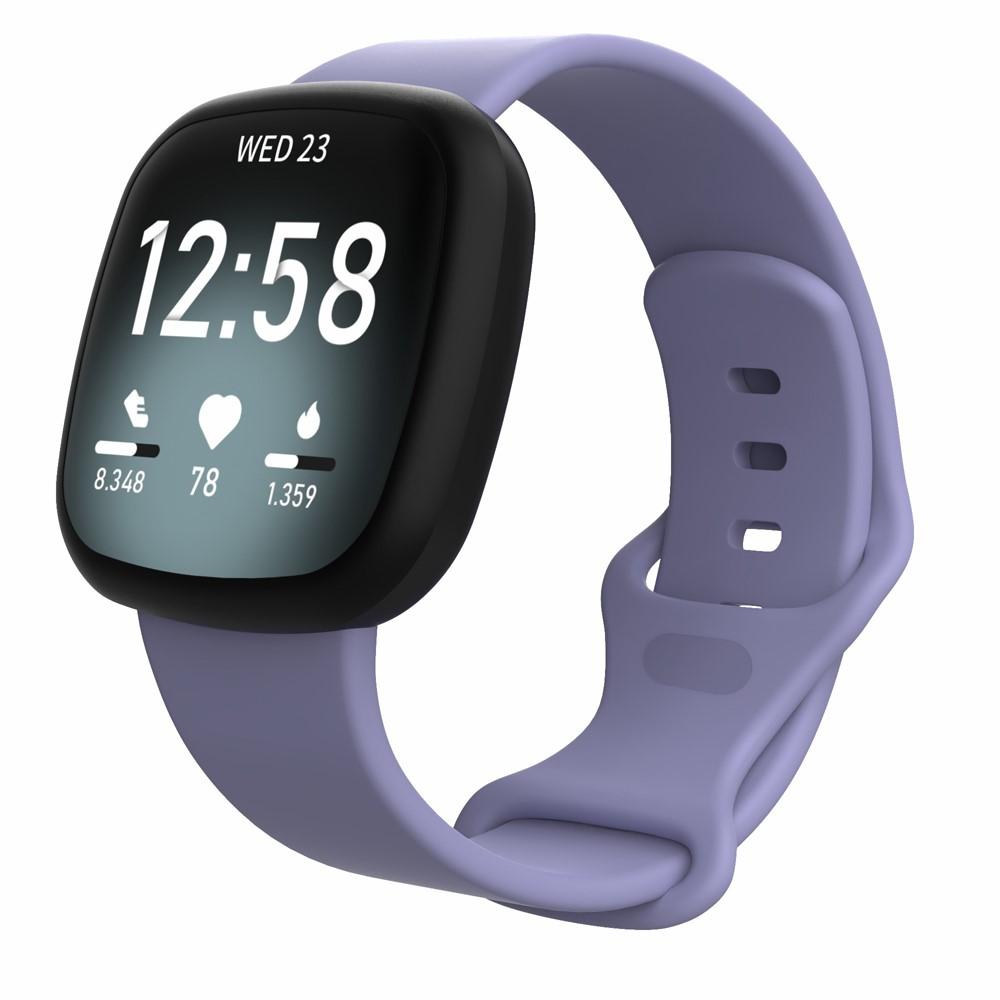 Fitbit Versa 3/Sense Armband aus Silikon Lila