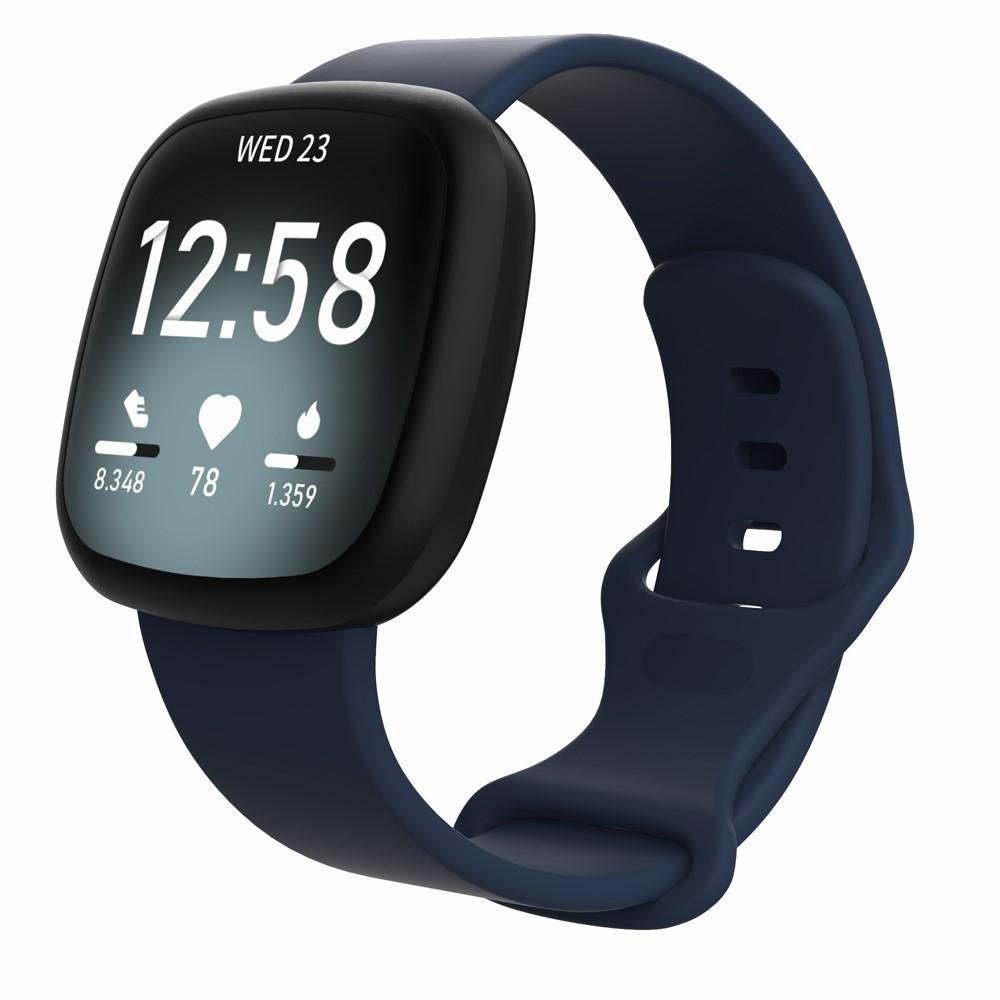 Fitbit Versa 3/Sense Armband aus Silikon Blau