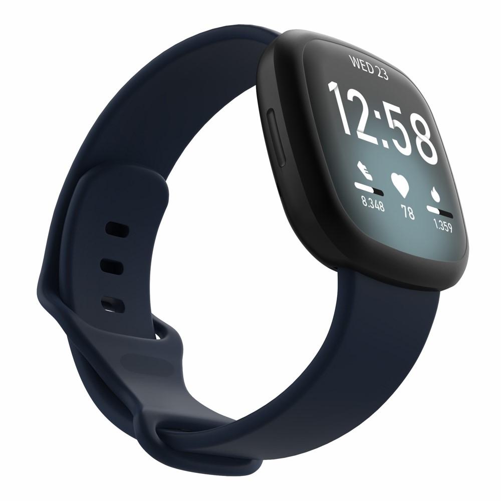 Fitbit Versa 3/Sense Armband aus Silikon Blau