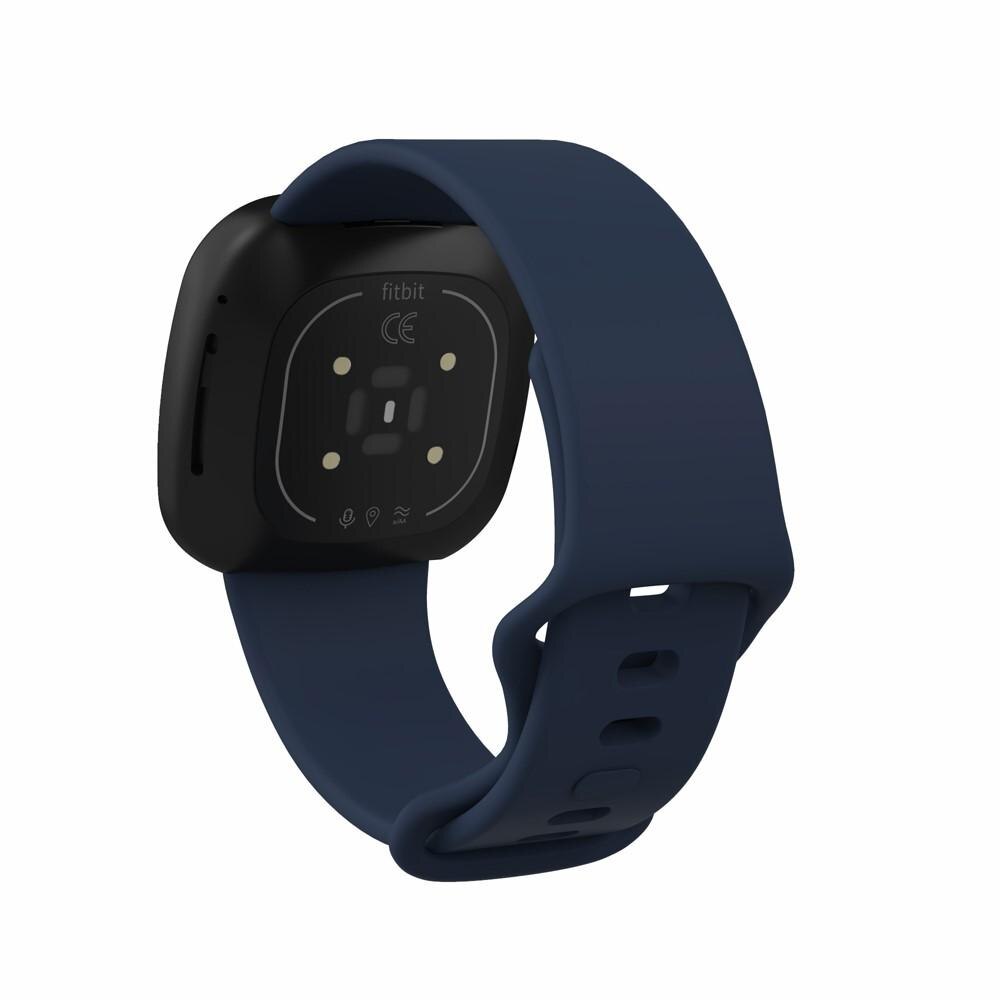 Fitbit Versa 3/Sense Armband aus Silikon Blau