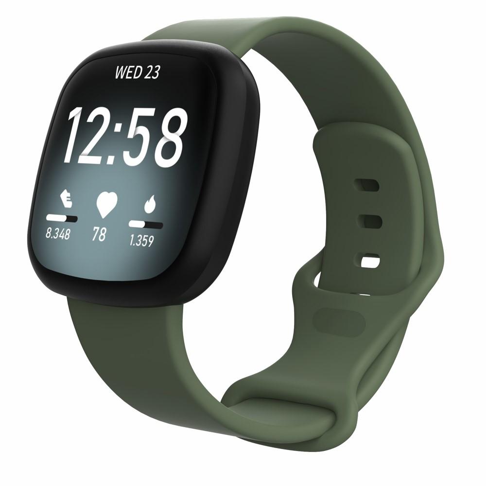 Fitbit Versa 3/Sense Armband aus Silikon Grün