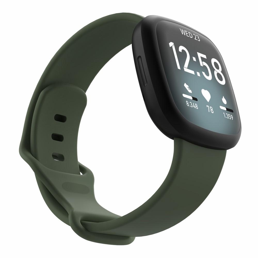 Fitbit Versa 3/Sense Armband aus Silikon Grün