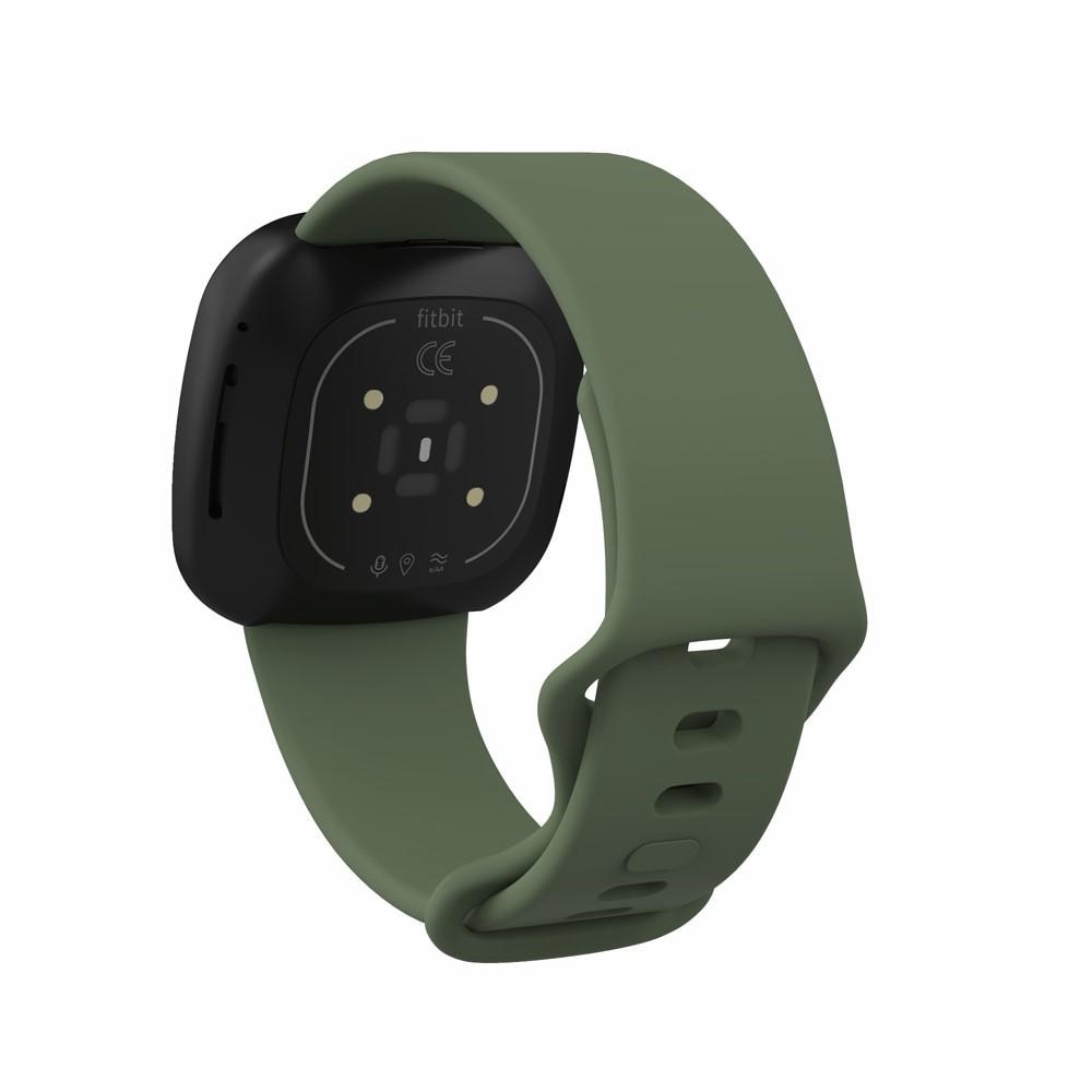 Fitbit Versa 3/Sense Armband aus Silikon Grün