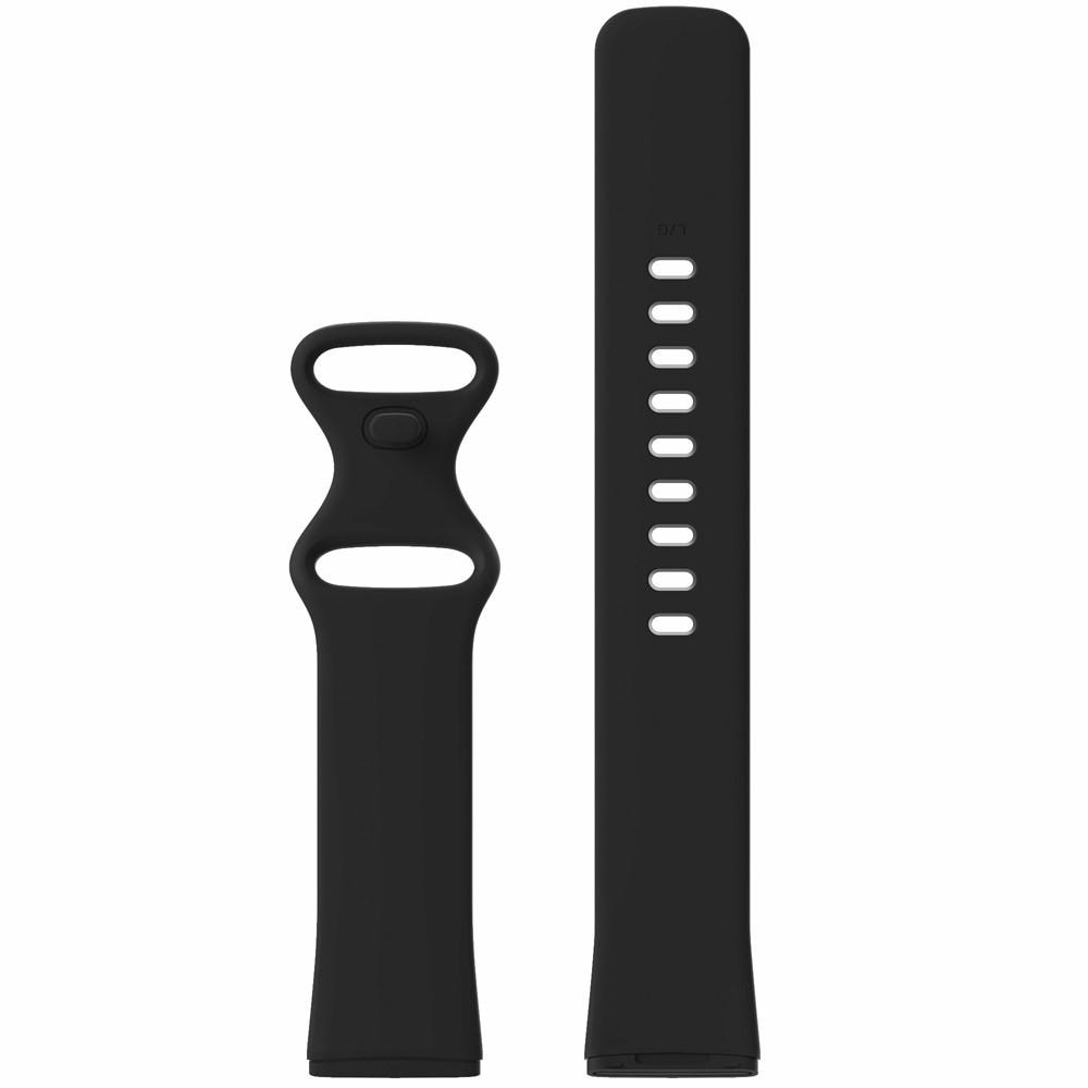 Fitbit Versa 3/Sense Armband aus Silikon Schwarz