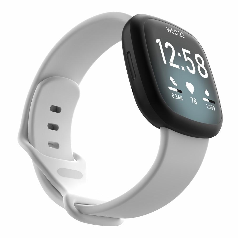 Fitbit Versa 3/Sense Armband aus Silikon Weiß