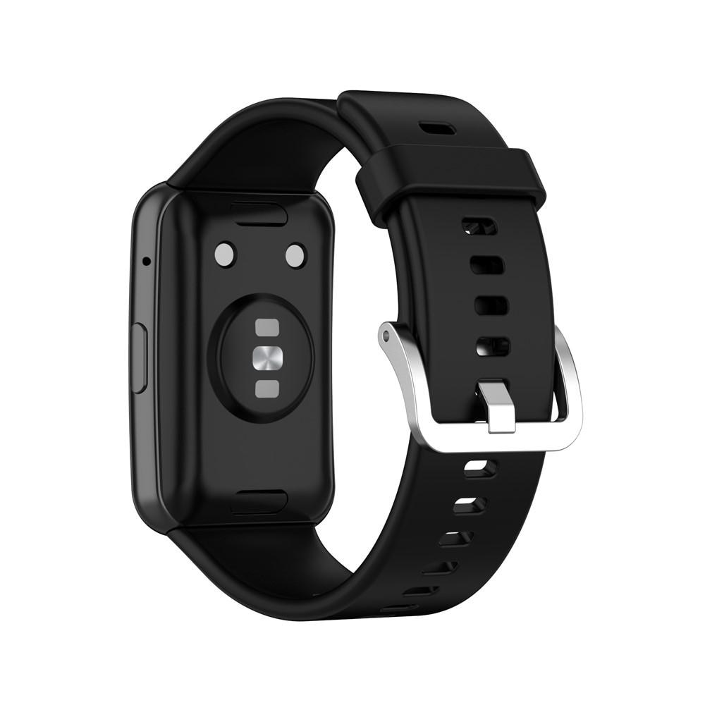 Huawei Watch Fit Armband aus Silikon Schwarz