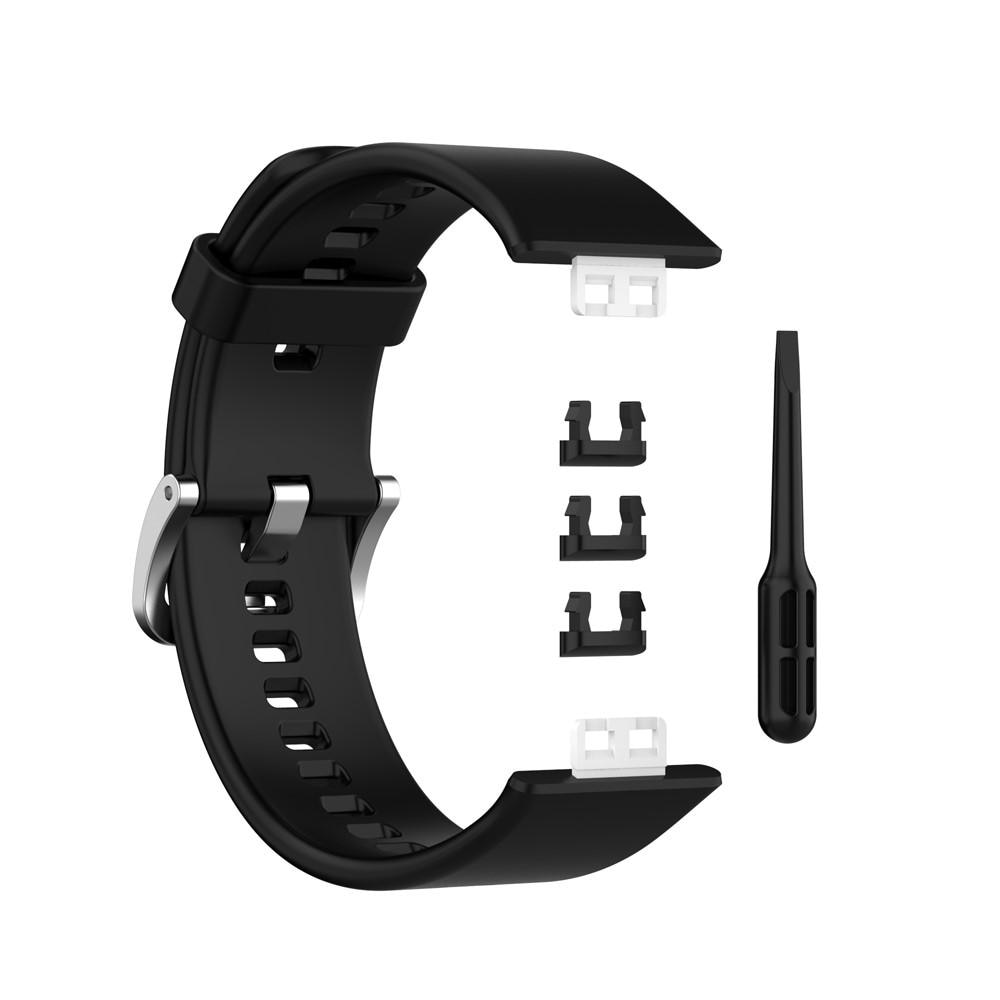 Huawei Watch Fit Armband aus Silikon Schwarz