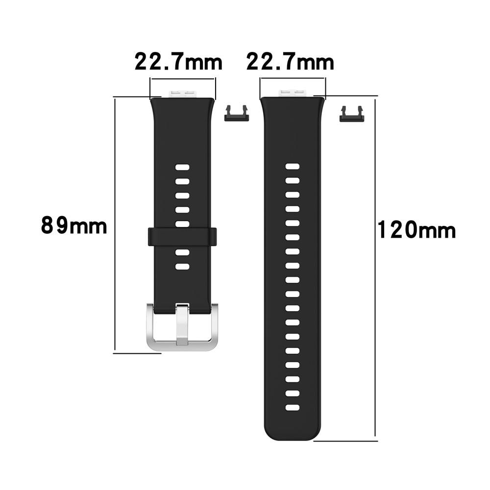 Huawei Watch Fit Armband aus Silikon Schwarz