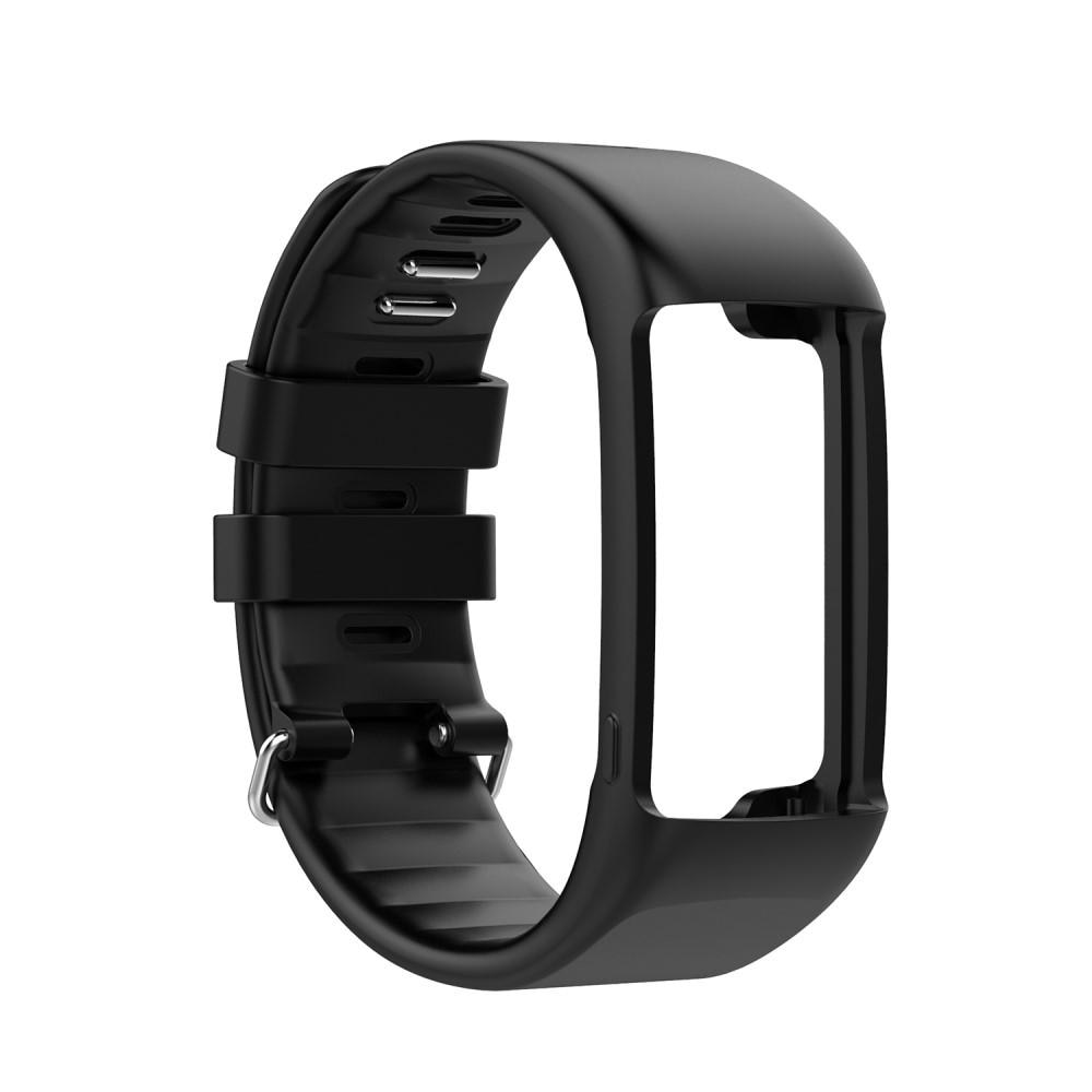 Polar A360/A370 Armband aus Silikon, schwarz