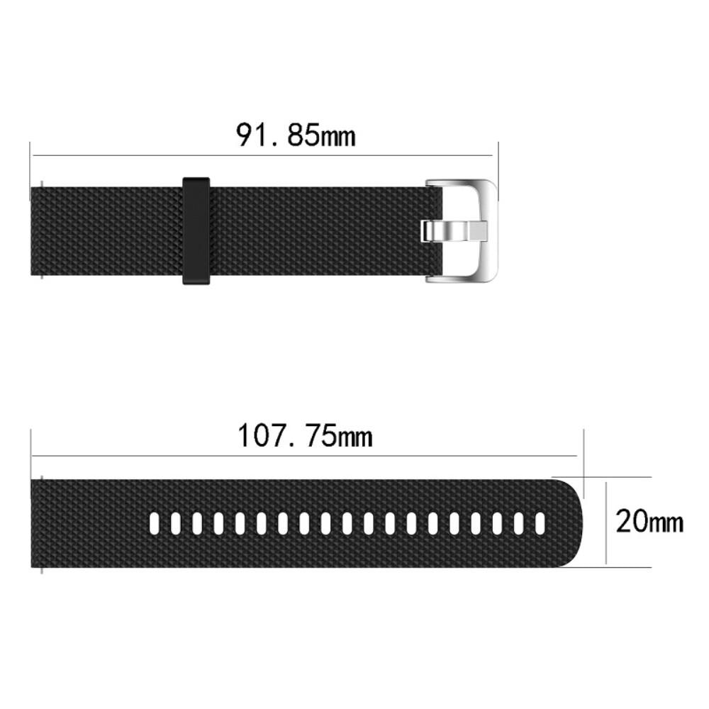Polar Ignite Armband aus Silikon, schwarz