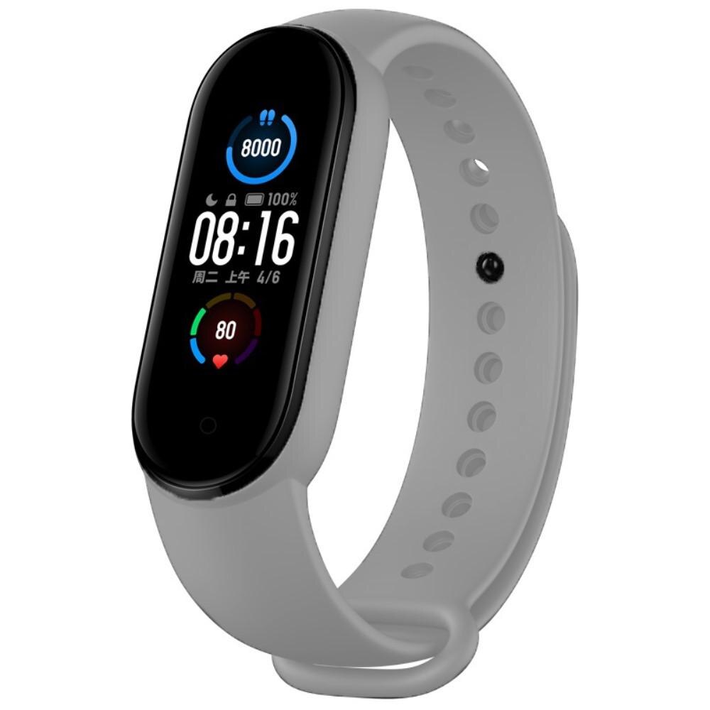 Xiaomi Mi Band 5/6 Armband aus Silikon, grau