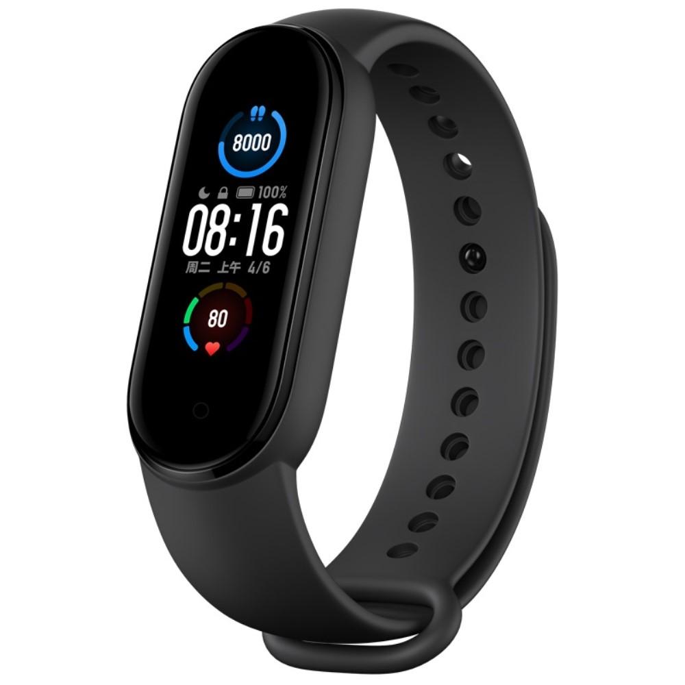 Xiaomi Mi Band 5/6 Armband aus Silikon, schwarz