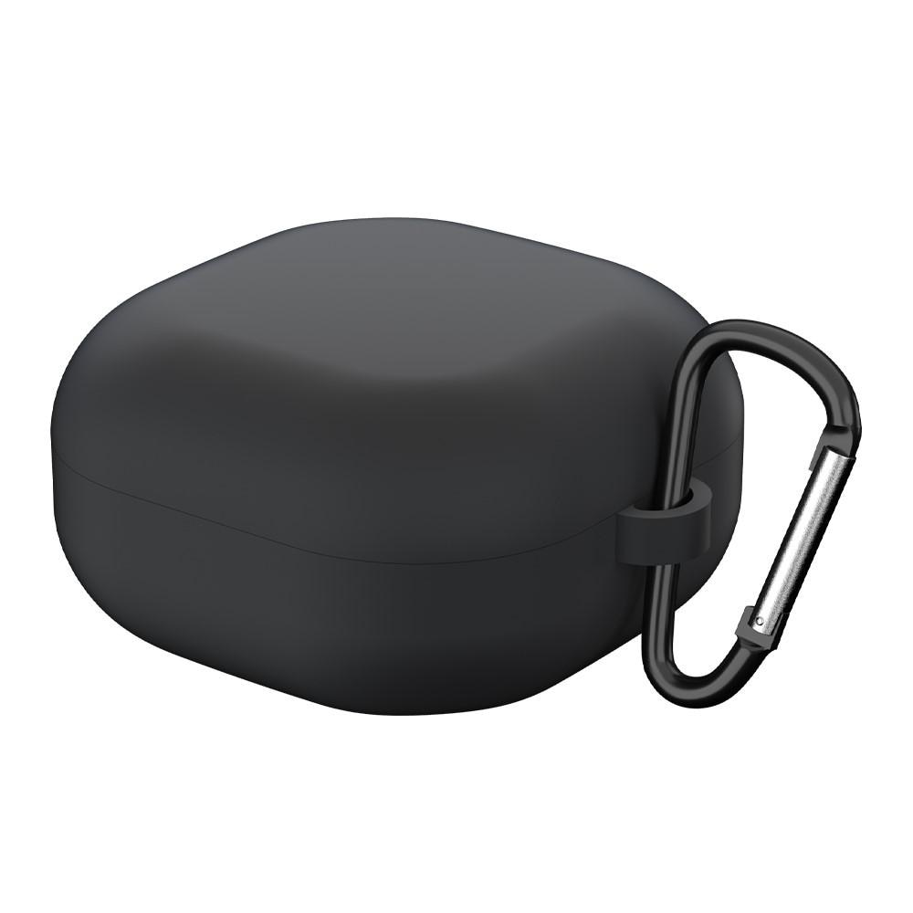 Samsung Galaxy Buds FE Silikonhülle mit Karabiner-Ring schwarz