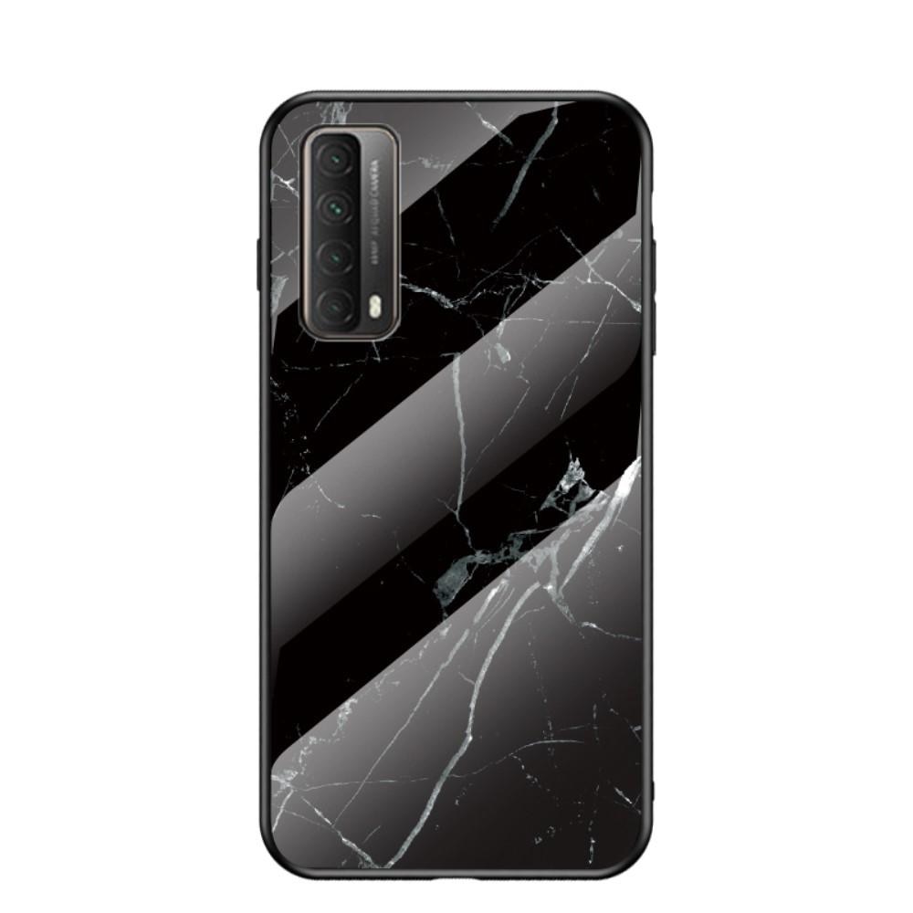 Huawei P Smart 2021 Hülle Gehärtetem Glas Black Marble