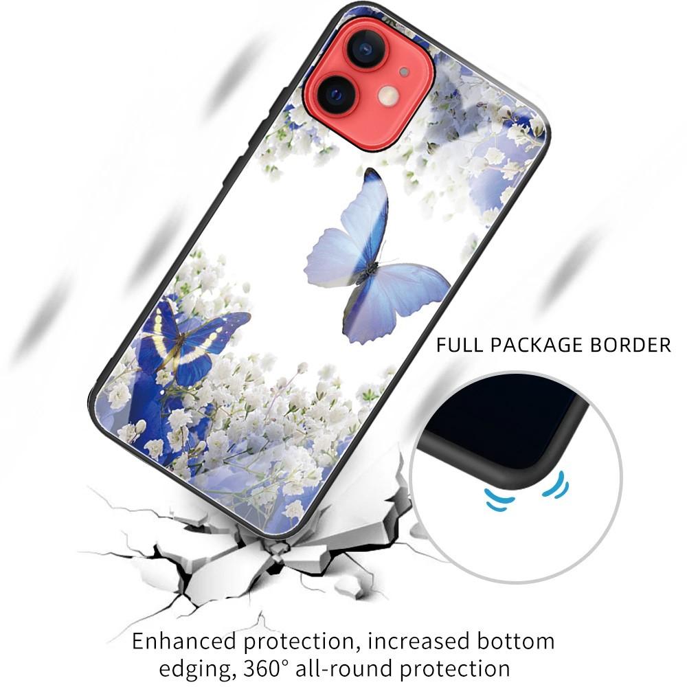 iPhone 11 Hülle aus gehärtetem Glas Butterflies