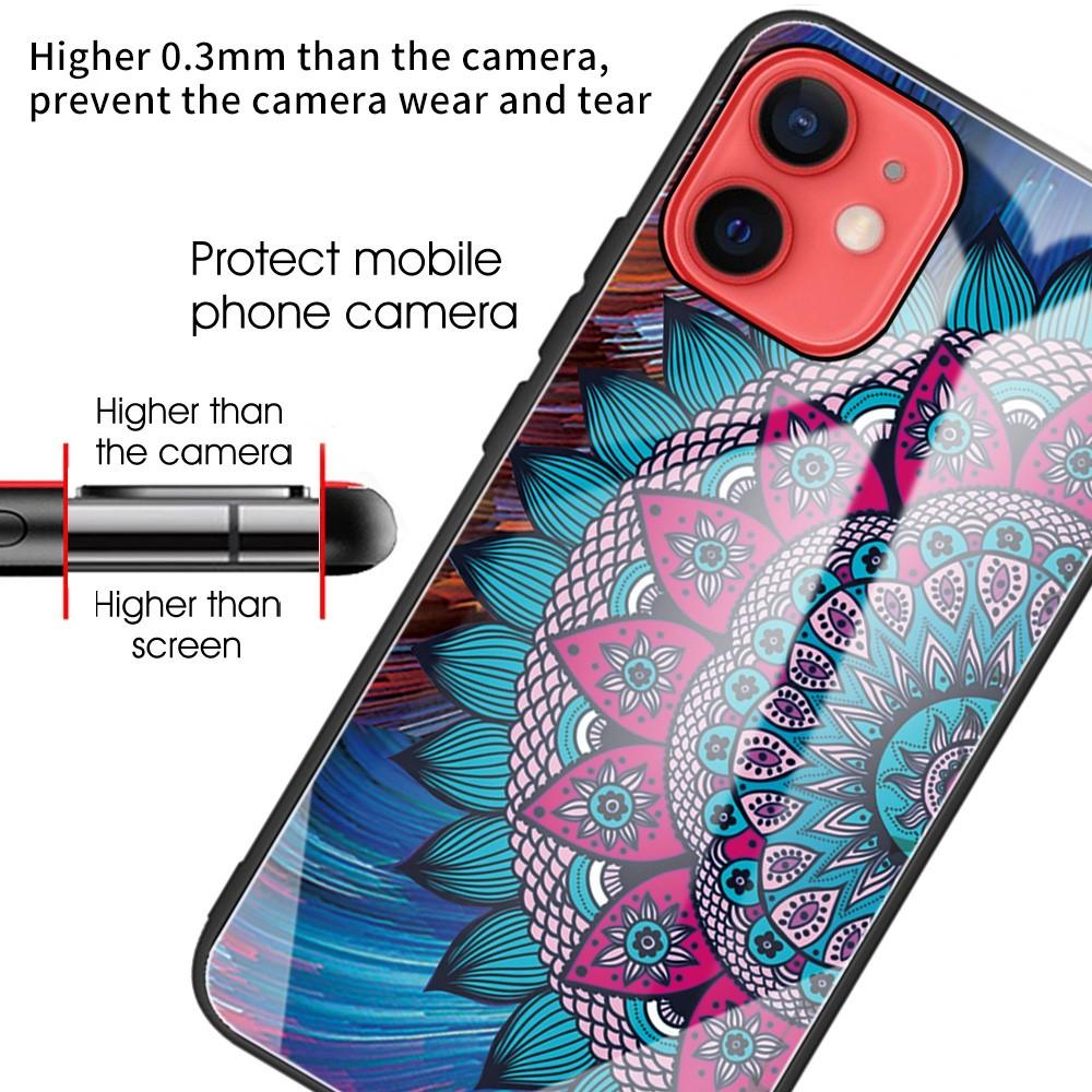 iPhone 11 Hülle aus gehärtetem Glas Mandala