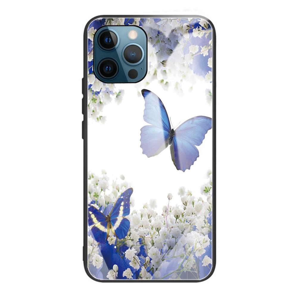 iPhone 12/12 Pro Hülle Gehärtetem Glas Butterflies