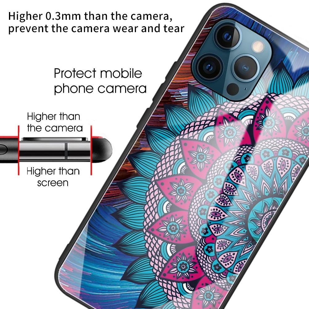 iPhone 12/12 Pro Hülle aus gehärtetem Glas Mandala