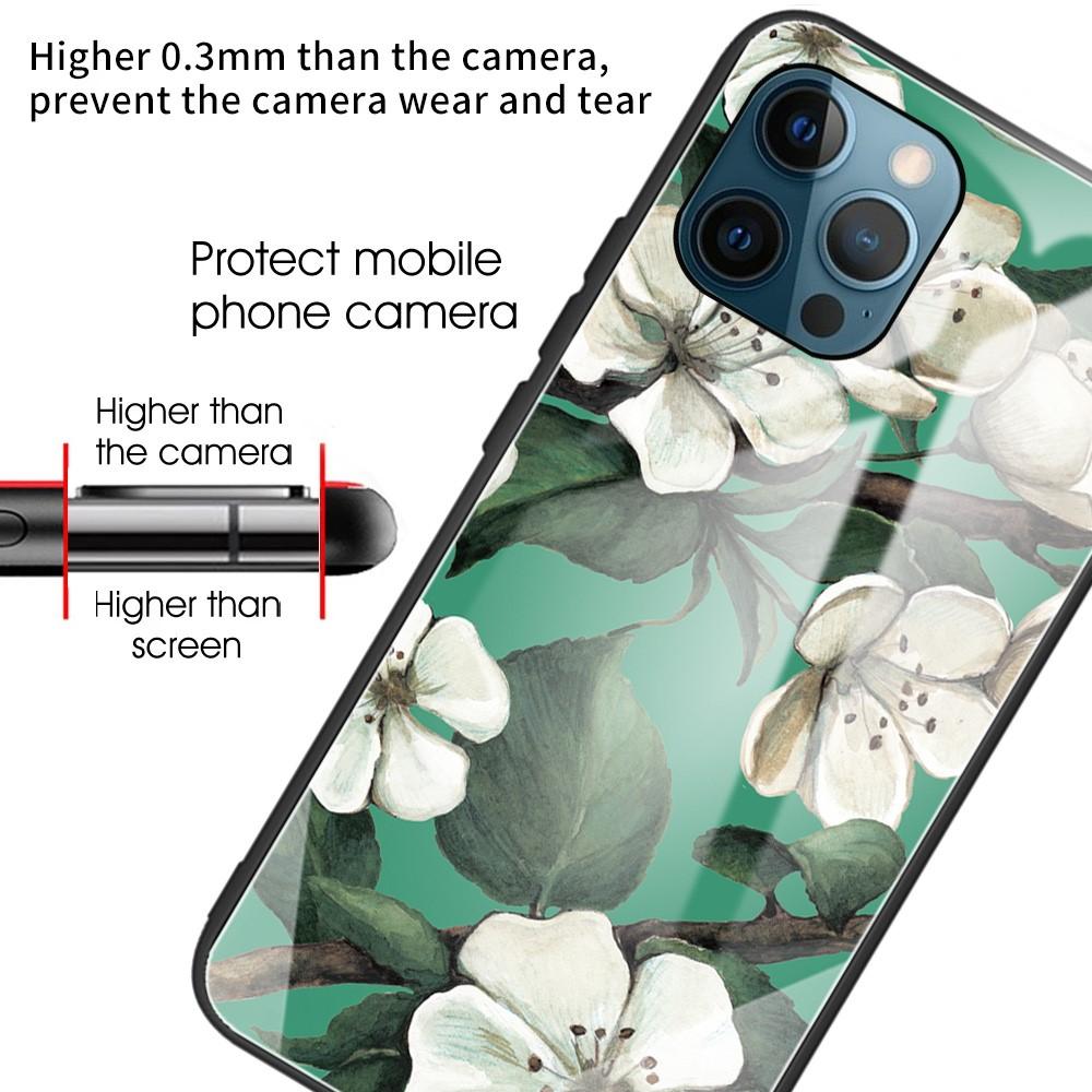 iPhone 12 Pro Max Hülle Gehärtetem Glas Flowers