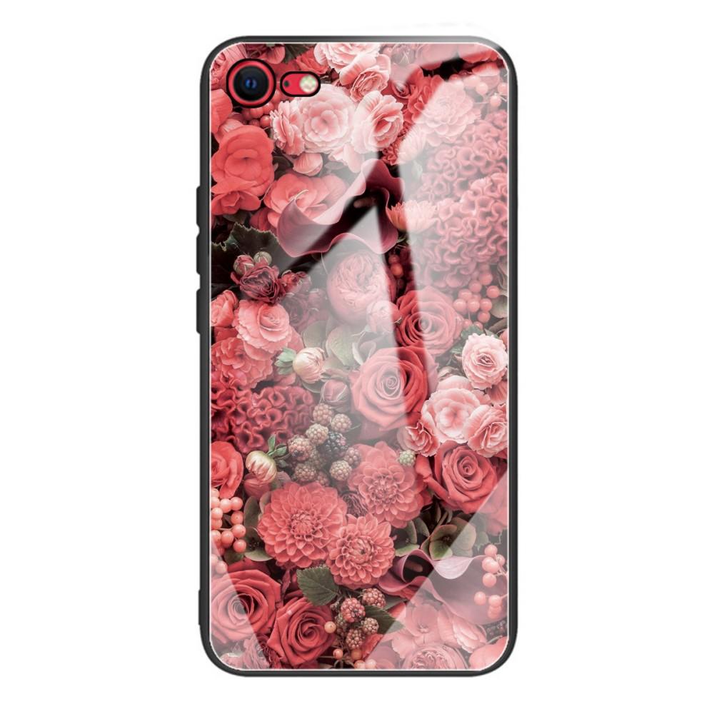 iPhone 7/8/SE Hülle Gehärtetem Glas Roses