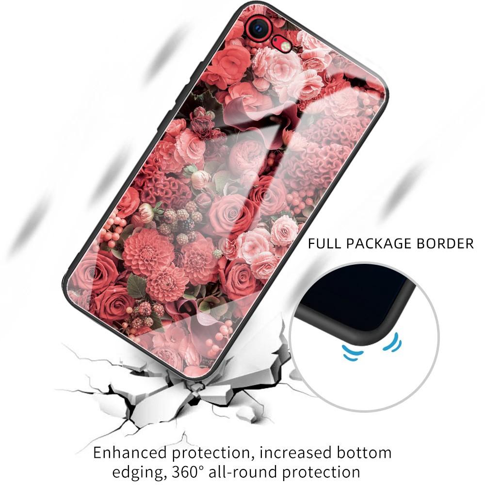 iPhone SE (2022) Hülle aus gehärtetem Glas Roses