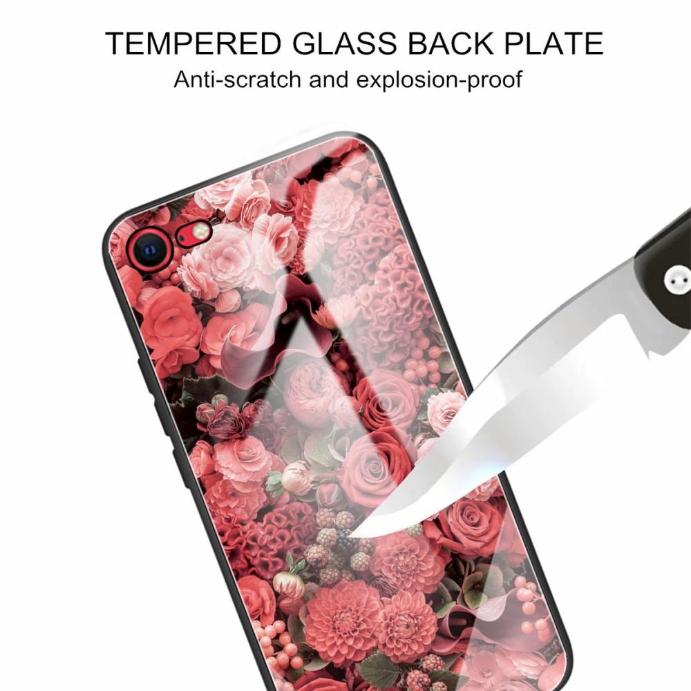 iPhone SE (2022) Hülle aus gehärtetem Glas Roses