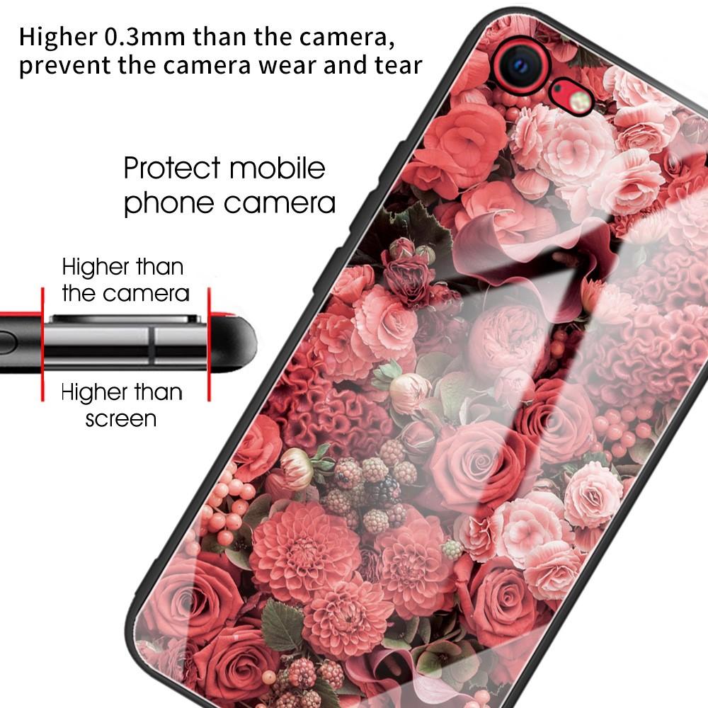 iPhone SE (2022) Hülle aus gehärtetem Glas Roses