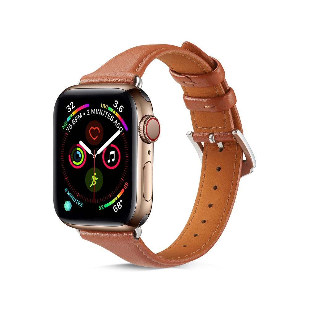 Apple Watch 40mm Slim Lederarmband cognac