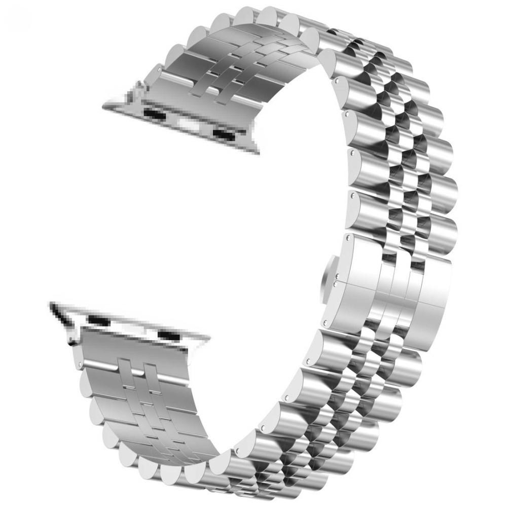 Apple Watch SE 44mm Stainless Steel Bracelet silber