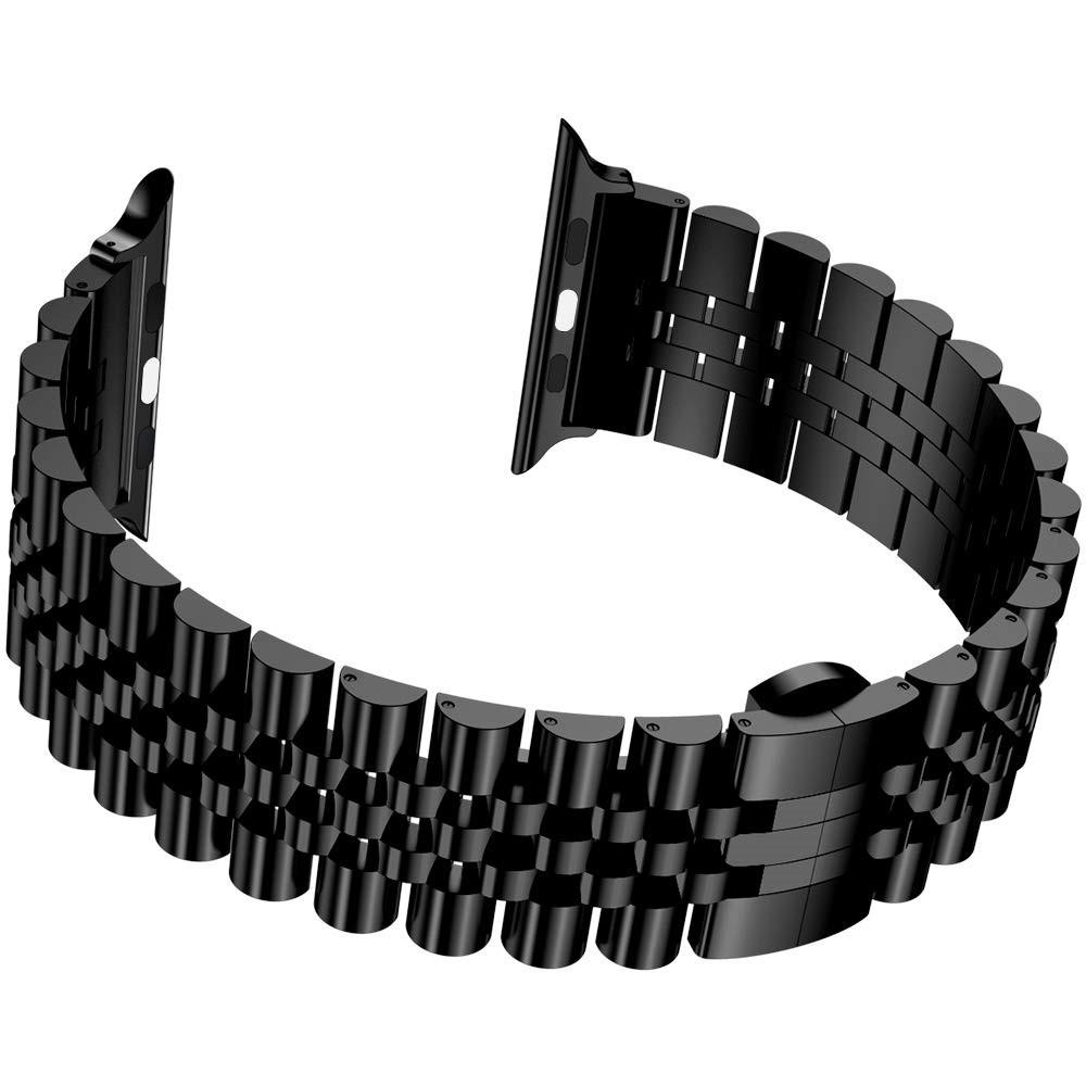 Apple Watch 45mm Series 9 Stainless Steel Bracelet schwarz