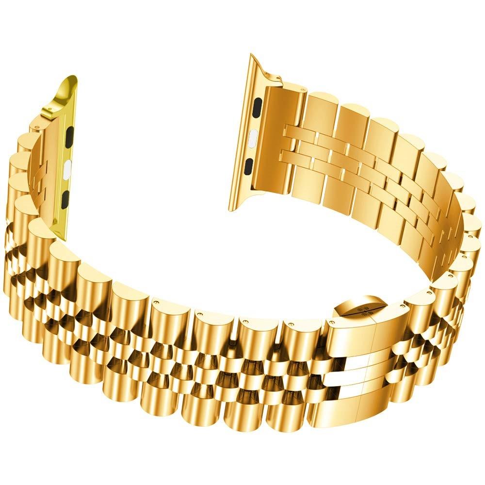 Stainless Steel Bracelet Apple Watch Series 8 45mm Gold