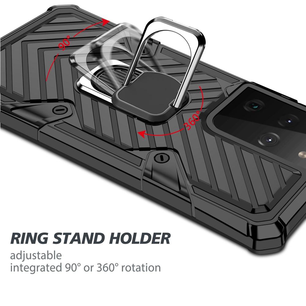Samsung Galaxy S21 Ultra Tough Ring Case Schwarz