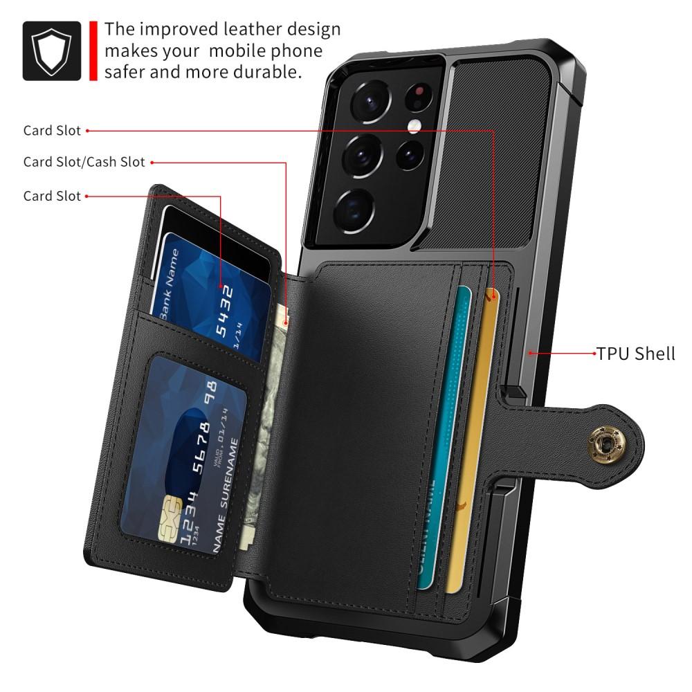 Samsung Galaxy S21 Ultra Tough Multi-slot Case Schwarz