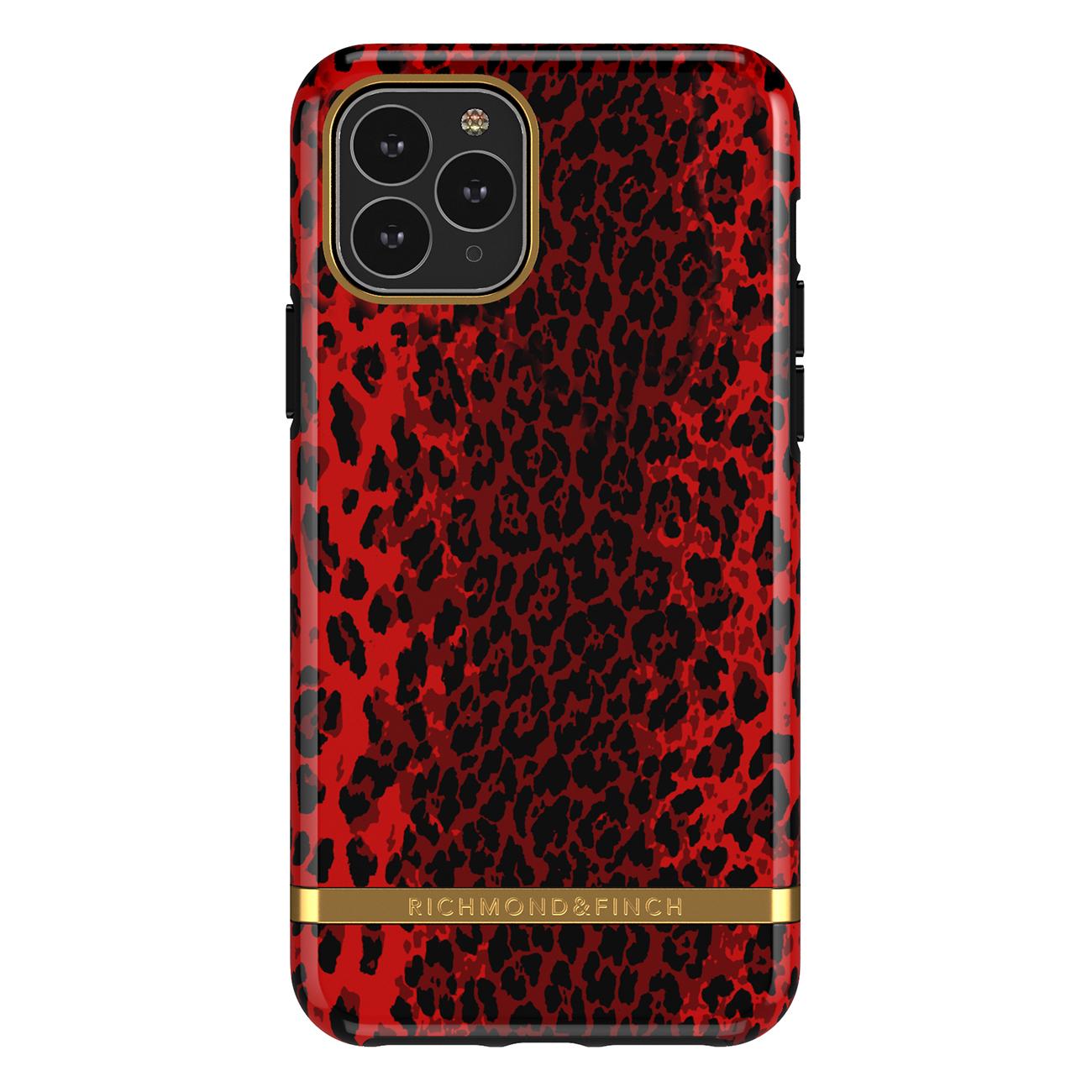 Hülle iPhone 11 Pro Red Leopard