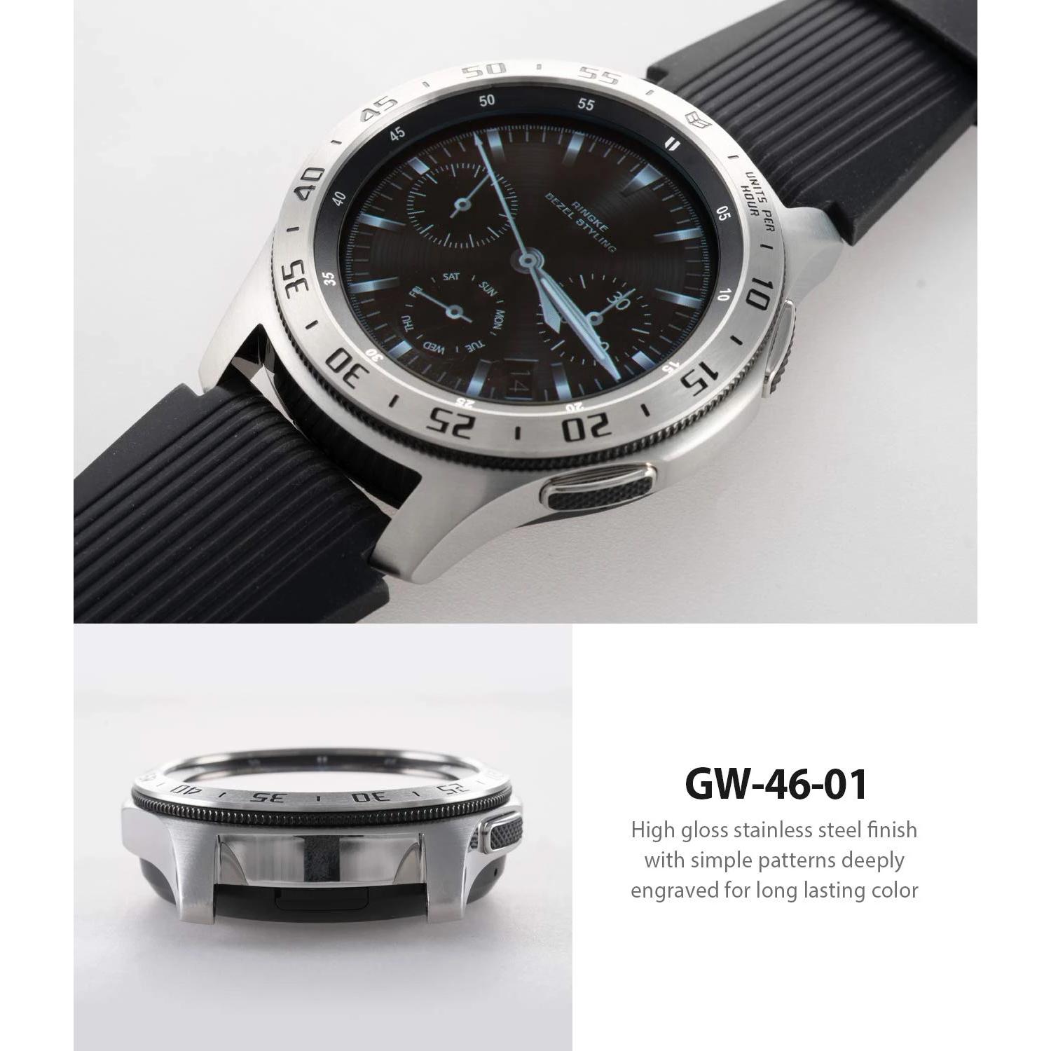 Bezel Styling Samsung Galaxy Watch 46mm Silber