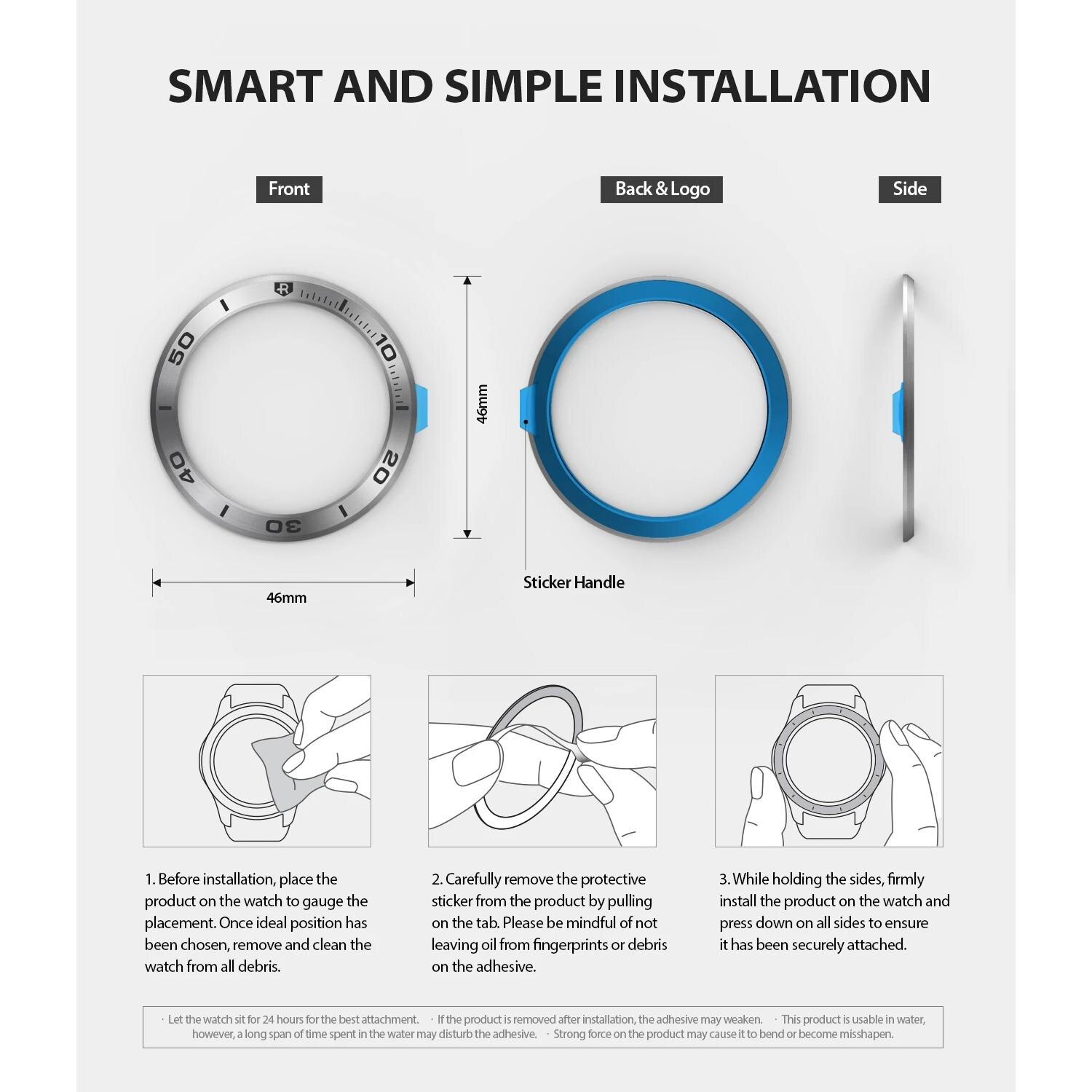 Bezel Styling Huawei Watch GT Silber