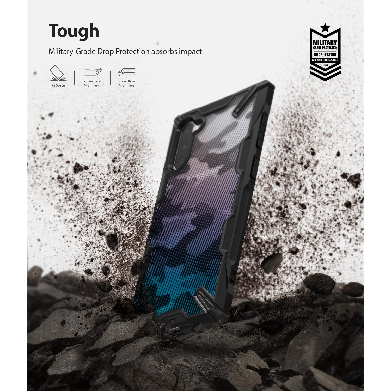 Fusion X Design Case Samsung Galaxy Note 10 Camo Black