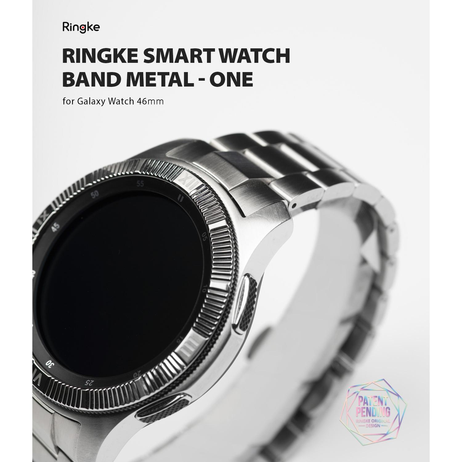 Metal One Armband Samsung Galaxy Watch 46mm Silber