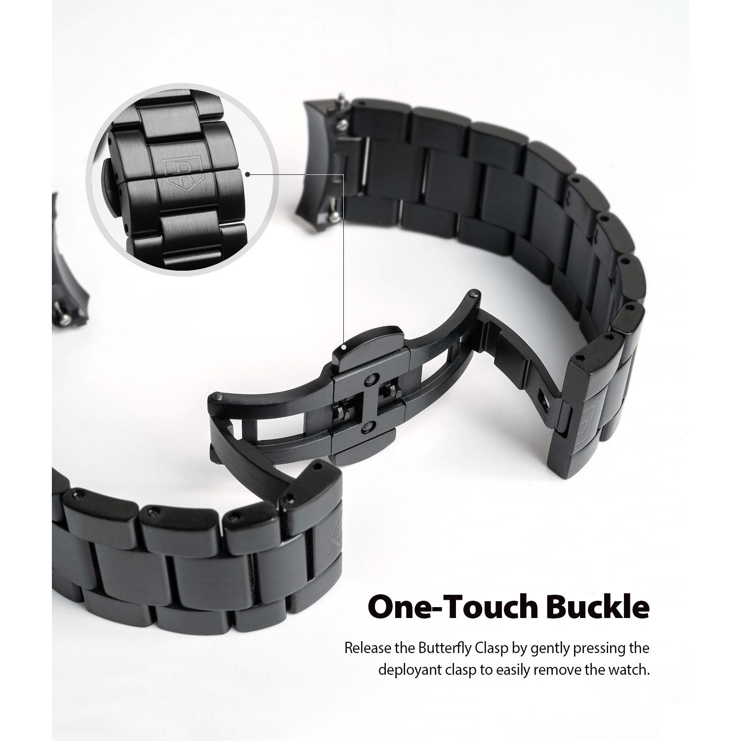 Metal One Armband Samsung Galaxy Watch Active 2 44mm Black