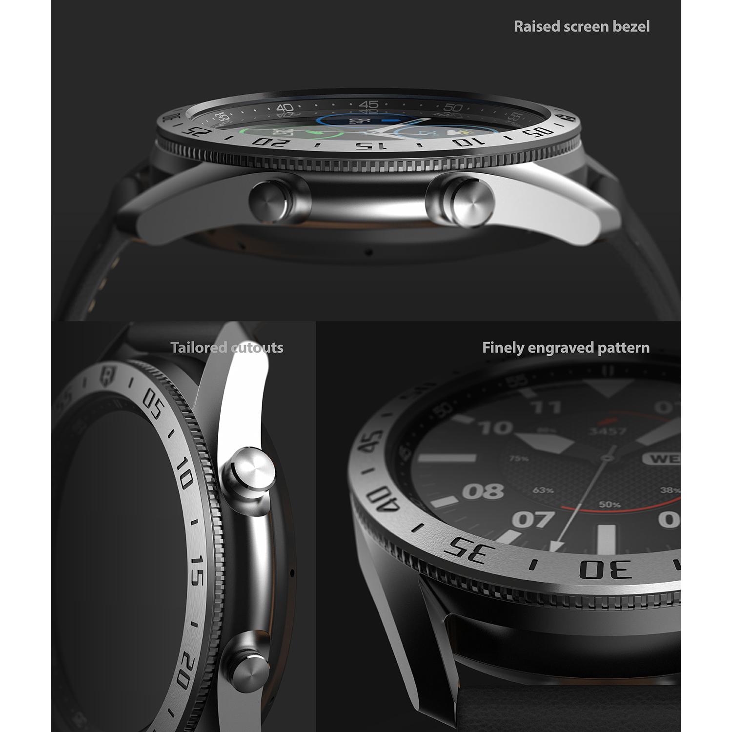 Bezel Styling Samsung Galaxy Watch 3 45mm Silber