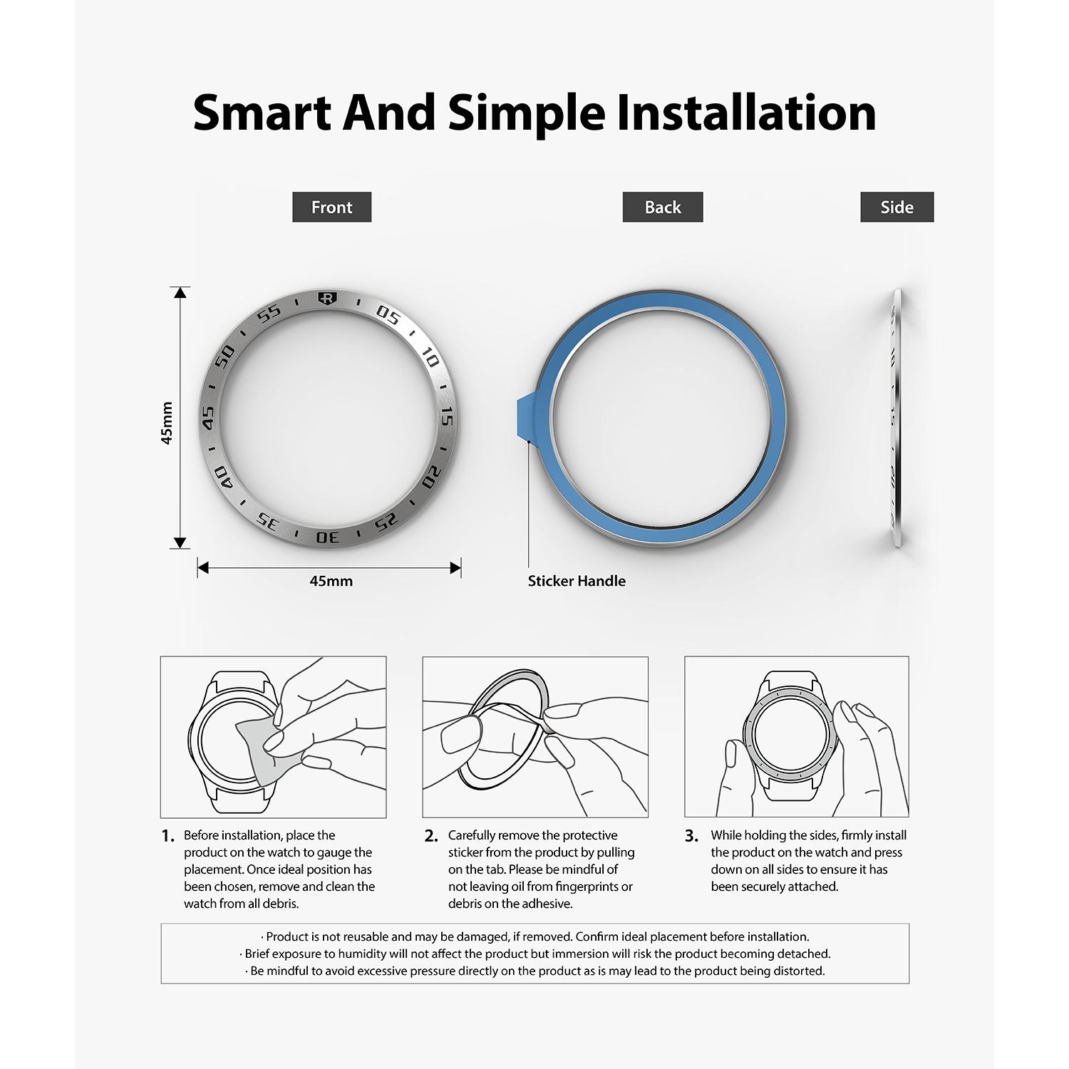 Bezel Styling Samsung Galaxy Watch 3 45mm Silber