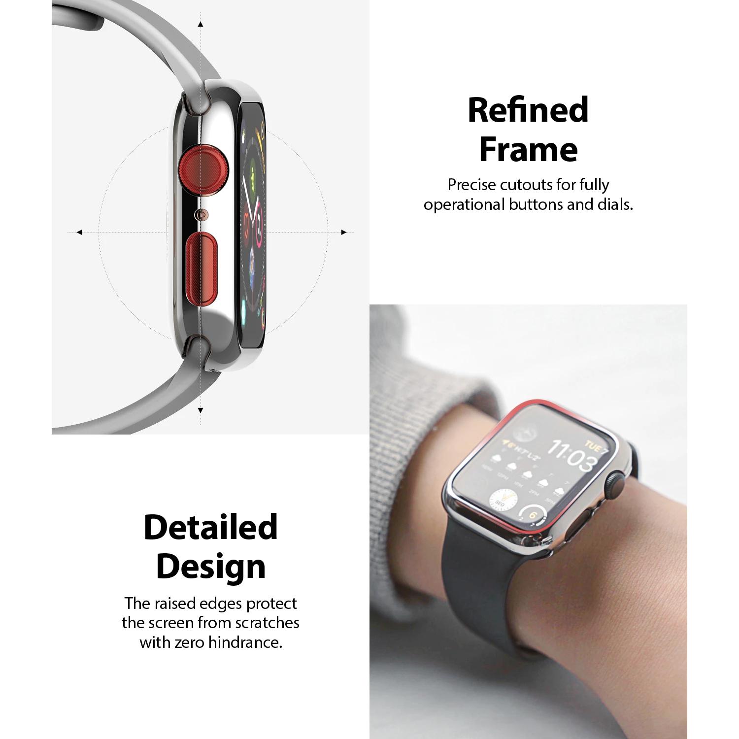 Full Frame Case Apple Watch SE 44mm silber