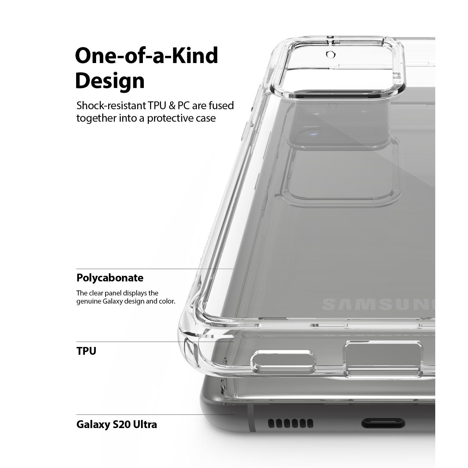 Fusion Case Samsung Galaxy S20 Ultra Transparent