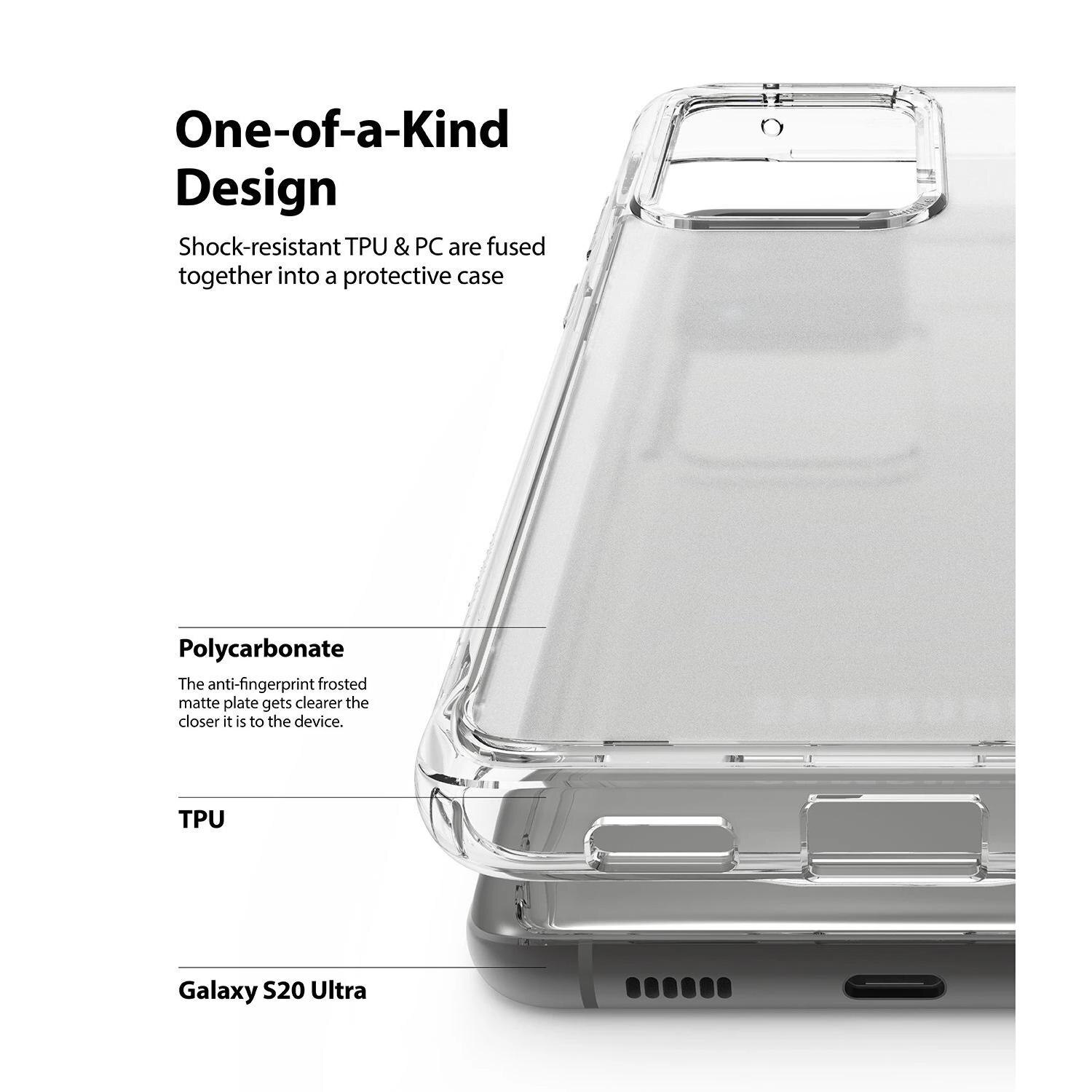 Fusion Matte Case Samsung Galaxy S20 Ultra Clear