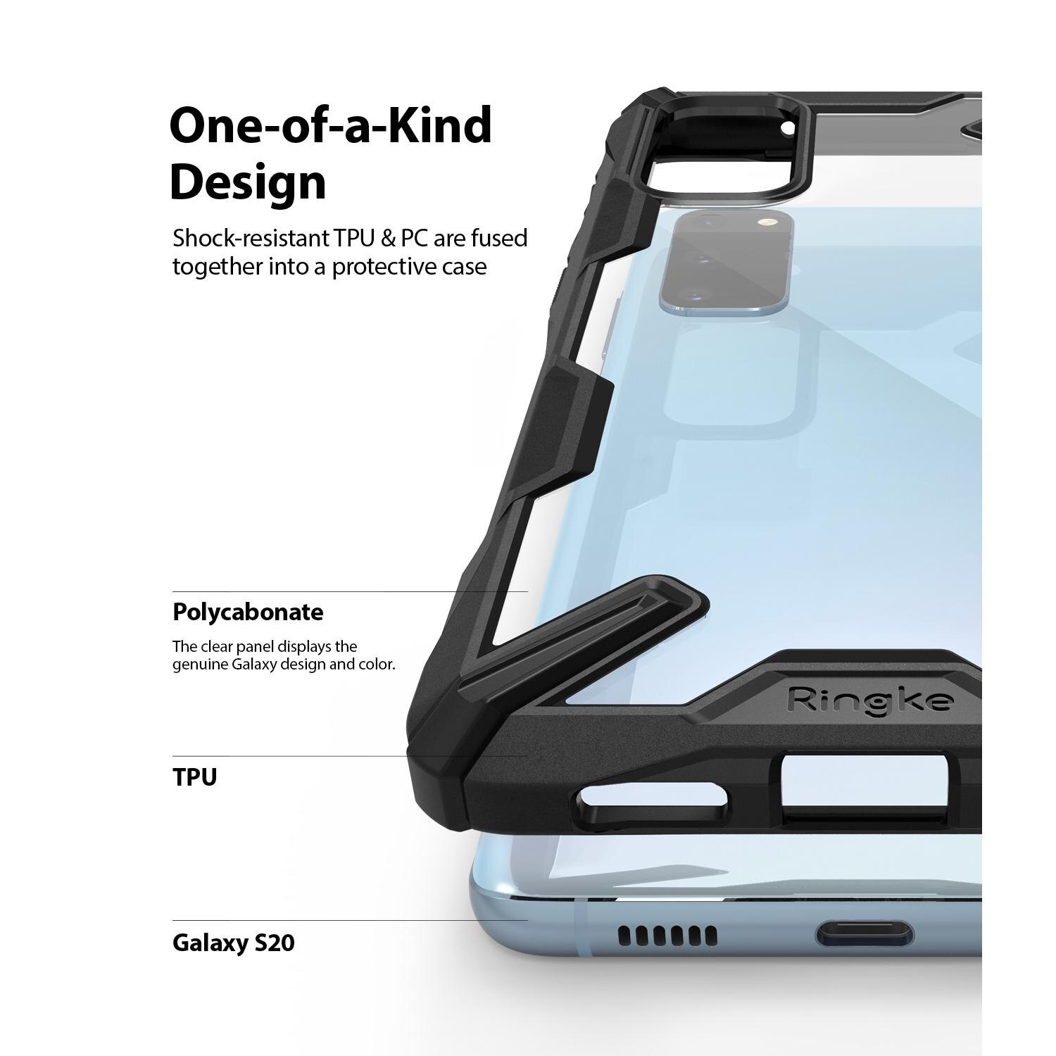 Fusion X Case Samsung Galaxy S20 Schwarz