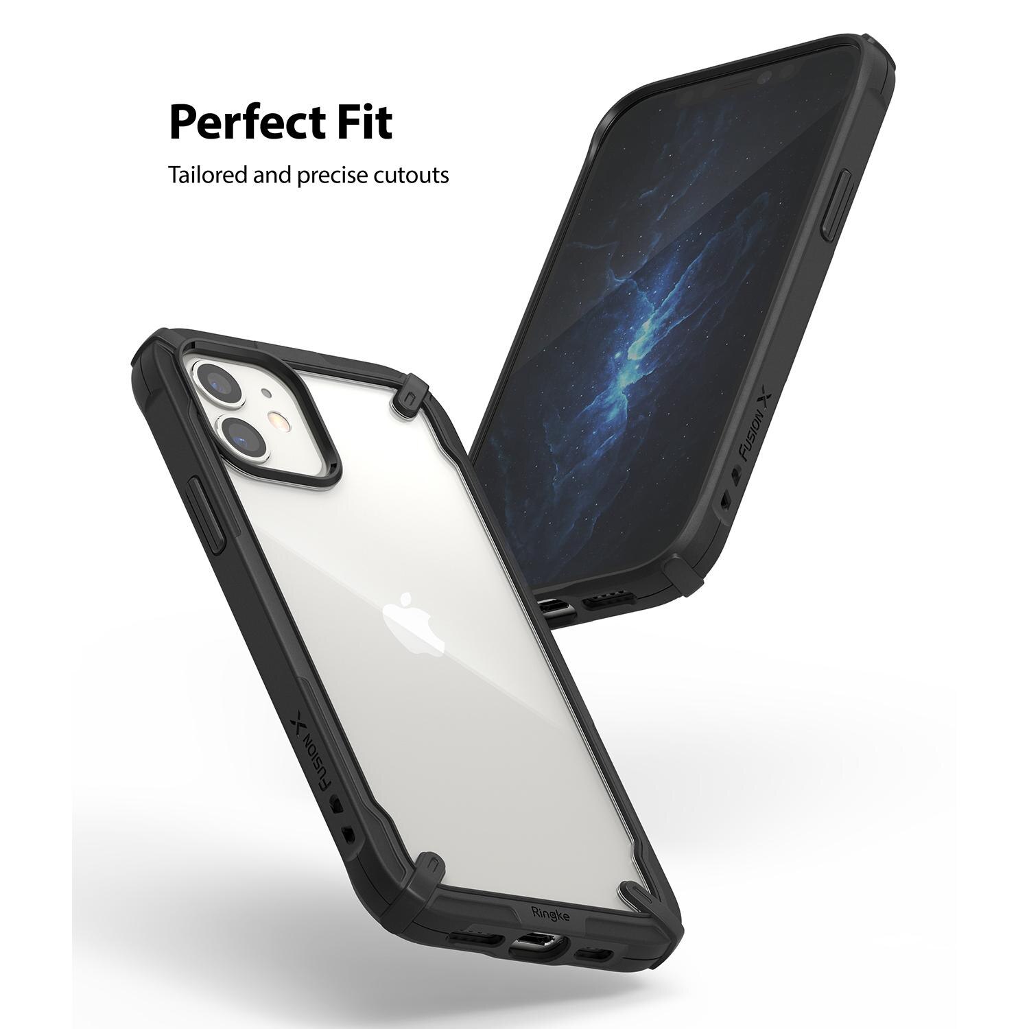 Fusion X Case iPhone 12/iPhone 12 Pro Schwarz